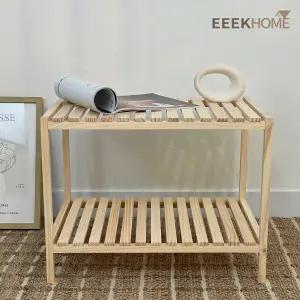 이크홈 순수 소나무 원목 렌지대 600 수납선반 인테리어