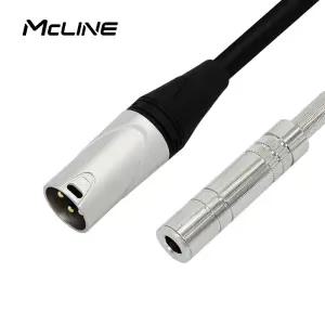 맥라인 MC-HA20 모노6.3(5.5) 암 - 캐논 XLR 숫 50Cm 스피커 앰프 마이크 음향 변환 오디오케이블