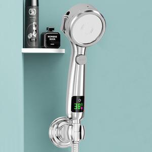 고압 기 녹물제거 버튼 상승 샤워 수압 온도표시 온오프 욕실교체 원터치 절수 조절 클렌 필터 헤드