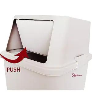 분리수거함 대용량 쓰레기통 재활용 60L 휴지통 대형 국산 플라스틱 가정용 스윙nop346