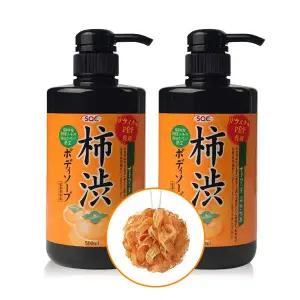 SOC 일본 단감바디워시 노인 남성 여성 냄새제거대형 바디 클렌저 500ml 2개