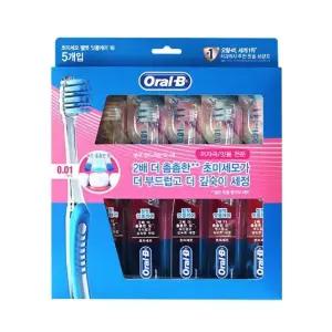 오랄비 초소형헤드 초미세모 벨벳 잇몸케어칫솔 5개입