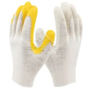 소백산글러브 13G 죽포장 백코팅 노랑코팅 장갑 100켤레 노란반코팅 작업 안전장갑