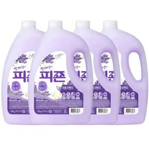 피죤 섬유유연제 퍼플라벤더 본품 2.5L 4개