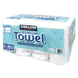 커클랜드 시그니처 프리미엄 2겹 키친 타올 160매 x 12롤 종이 타월