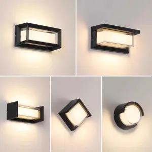 벽부센서등 방수 조명 벽부 포인트 사각 현관 센서등 벽등