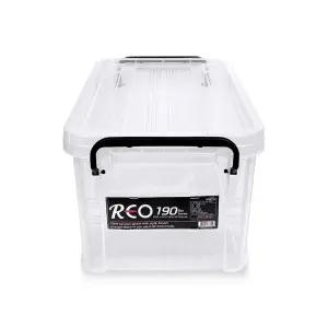 레오박스190 19L.신한리빙 리빙박스 투명플라스틱정리함 수납 정리