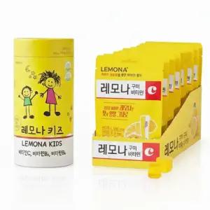 경남제약 레모나 키즈100정 1개 + 구미 레몬맛 10봉 #어린이선물세트