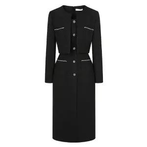 [JJ지고트](광주신세계)브레이드 재킷 A라인 원피스 GR2M0OP911