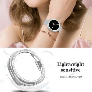 갤럭시 워치 8 40mm 44mm 액세서리 다이아몬드 홀로우 하드 범퍼 쉘 갤럭시 워치8 보호 케이스