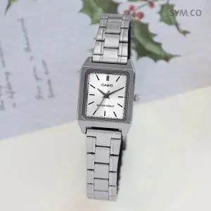 [카시오] LTP-V007D-7E 빈티지 심플 스퀘어 데일리 여자 메탈 시계 d