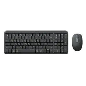 키스킨2장증정 로지텍 MK250 블루투스 키보드 마우스 세트 수신기 미포함 한글 블랙