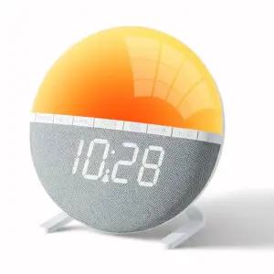 알람시계 일어나 빛 알람 시계 책상 자연 소리 디지털 거실 침실 홈