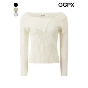 [GGPX]스퀘어넥 포인트 골지 니트 (GQ1KP024F)