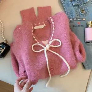 설레이는 잇템 리본가디건 러빙 추천제품 핑크츄