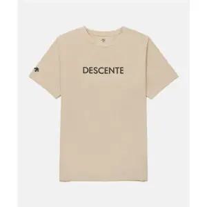 데상트 [세리나소빈 ]터프 워딩 반팔 티셔츠 베이지 SR123UTS13 SR123UTS13_BEG0 301487