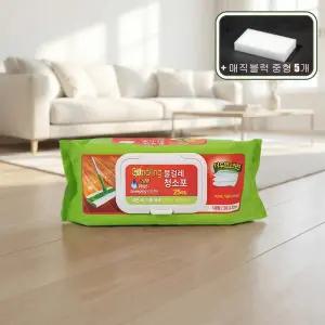 감동 고급형 물걸레 청소포 대형 25매입(38x20) 10개입 + 매직블럭 중형 5개