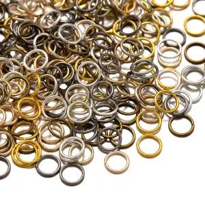 호환  200pcs 금속 오픈 점프 반지 DIY 목걸이에 대 한 O 링 커넥터 팔찌 키 체인 쥬얼리 공예 만들기 용품
