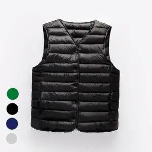 부드러운착용감 남성 깔끔 패딩조끼 이너 복고