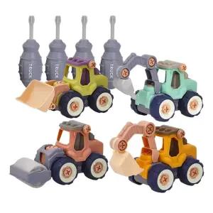 남아 자동차 조립놀이 드라이버 미니카 4종 취미생활 퍼즐교구 유아장난감 어린이과학