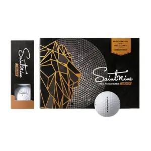 세인트나인 3피스 골프공 N BLACK 12구 인쇄 포장 가능/골프/게임공/야외/연습/연습용/퍼블릭/필드/필드용
