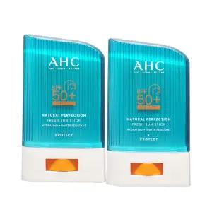 AHC 내추럴 퍼펙션 프레쉬 선스틱 SPF50+ 22g 2개
