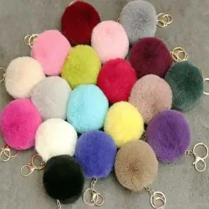[하프클럽/]액세서리 소품 폼폼이 골드체인 털방울 키홀더 키링