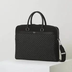 [닥스](강남점)DBBA6E591BK (15인치 노트북 수납가능)[LOUIS HILL][루이스 힐] 블랙 DD 패턴 나일론 서...
