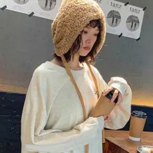 3color 뽀글이 바라클라바 겨울모자 귀달이 여자 안감퍼
