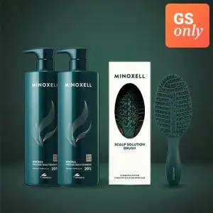 마이녹셀 [GS단독]현대약품 프레스티지 스칼프 샴푸 960ml 2개+스칼프 솔루션 브러쉬