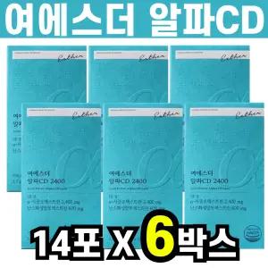 알파시디 여에스더알파CD 2400 알파사이클로덱스트린 스틱 14포 6박스