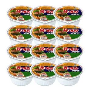 농심 육개장 사발면 86g 12개입