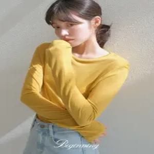 [MADE]푸딩 슬림 시스루 티셔츠 (2Type/14color)