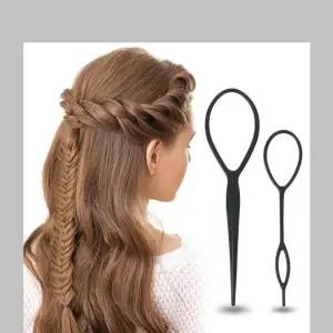 단정한올림머리 풍성한볼륨 당고 똥머리 헤어고리핀