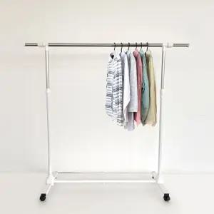 아이언 행거 확장형 매장용 (화이트) 이동식 2001-1