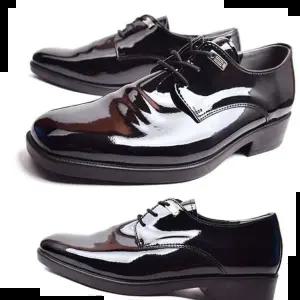 남성구두 M6434 끈타입 4cm 에나멜신사화 남성화