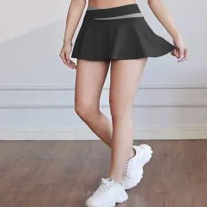 여성 IP69MY28 여름 캡내장형 스포츠 브라탑 3부 치마팬츠 세트