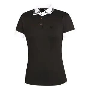 [아웃도어스/레노마골프]여성 카라 물결 장식 배색 반팔 티셔츠 RWTYL6122-199