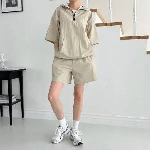 키노 MJ02IM25 여성 타슬란 아노락 후드 상하의세트 SD-240617W