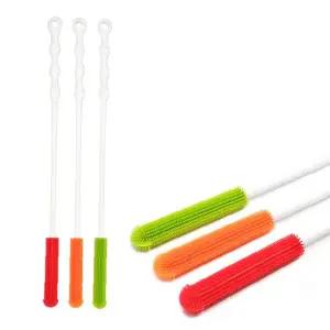 긴 손잡이 병 세척솔 41cm 실리콘 브러시 좁은 입구 물통 보온병 텀블러 청소