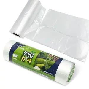 식품보관용 크린 롤백 500매 소형 25x35cm 롤백 롤팩 크린백 위생백 비닐봉투