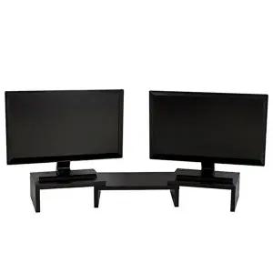 듀얼모니터 받침대 LD-015 블랙 L사이즈 루덱 (KYR-WFGGVSL)