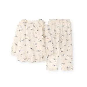 [오르시떼](하남점)여아동 D102 까미유스케치 긴소매 파자마 세트