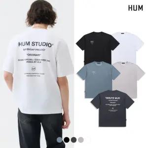 [택가 39000원][HUM]유니) C100 20S 싱글 흄 스튜디오 반팔티(레귤러핏)(LHTMCTR702M)