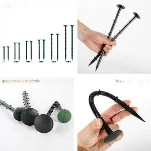 고정핀 제초매트 핀 100개 못형 지면 비닐고정 농자재 멀칭 부직포 잡초