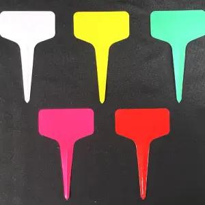 플라스틱 화분 팻말 100매/식물/이름표/네임택/학교/네임/나무/표시/원예/과수/네임표/이름/화분용/묘목