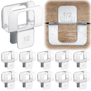 히카러 100개 합판 H 클립 1/2인치 패널 피복 클립, 스틸 박스 클램프 가장자리 빠른 설치 핫 딥 아연 도금으로 수명 연장