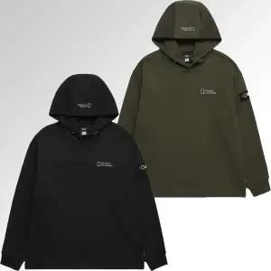 [내셔널지오그래픽](신세계 사우스시티)MW N241MHD230 우븐 배색 포인트 디자인물 후디 1 (세미오버핏)...