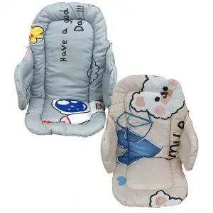 식탁 의자 전용 쿠션 유아 등받이 방석 부드러운 패딩 통풍 메쉬 세탁 가능