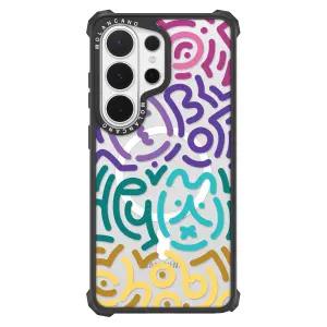 모란카노 갤럭시 S26 울트라 임팩트 라인아트 디자인 맥세이프 마그넷 투명 범퍼 플러스 케이스